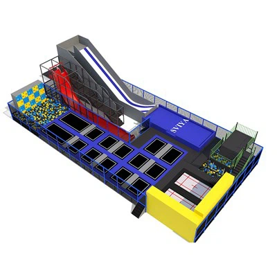 Теретана за одрасле и децу у затвореном, комбинована опрема за трамполин парк Америчко игралиште